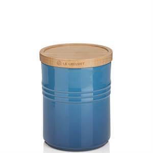 Le Creuset Stoneware Medium Storage Jar with Wooden Lid
